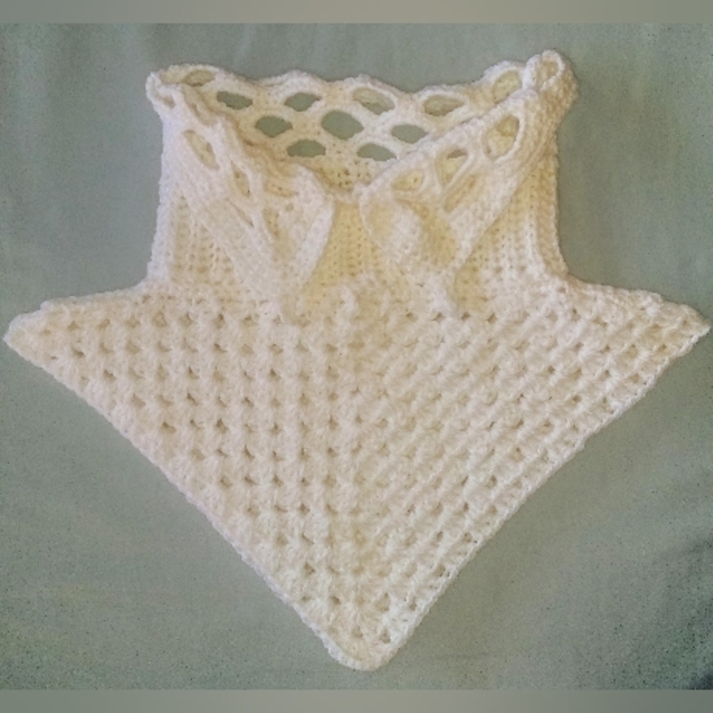 Crochet lace collar neck warmer